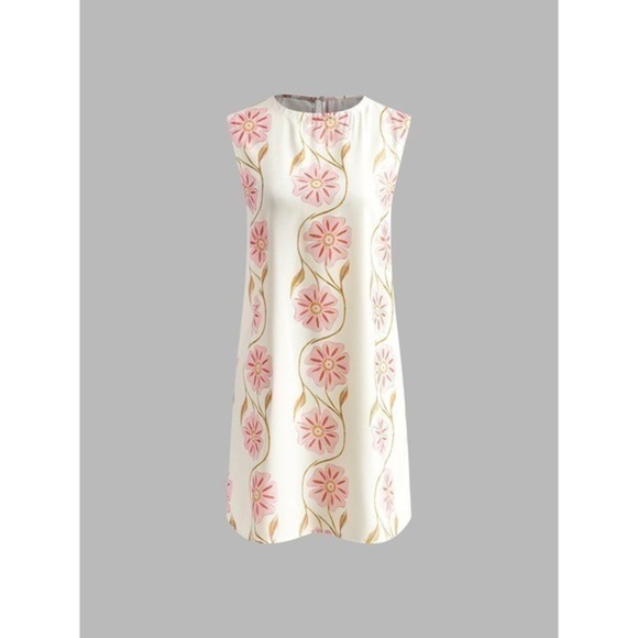 Commense Sleeveless Mini Dress Floral Print A-Line Casual Summer  size‎ M - Picture 10 of 12
